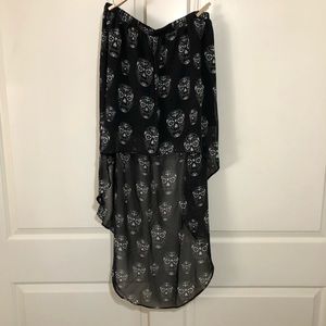 H&M Divided Skull High Low Skirt